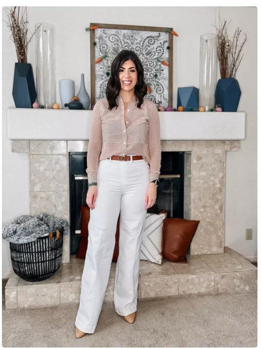 High Waist Wide Leg Pants Women Jeans Vintage