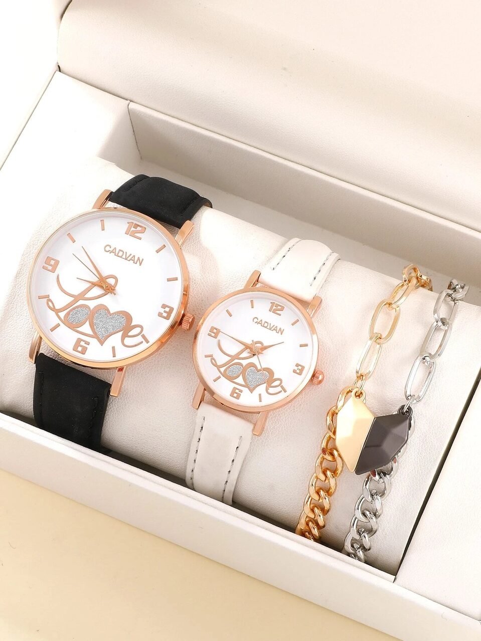 New Fashion Simple All-match Couple Watch Heart Bracelet