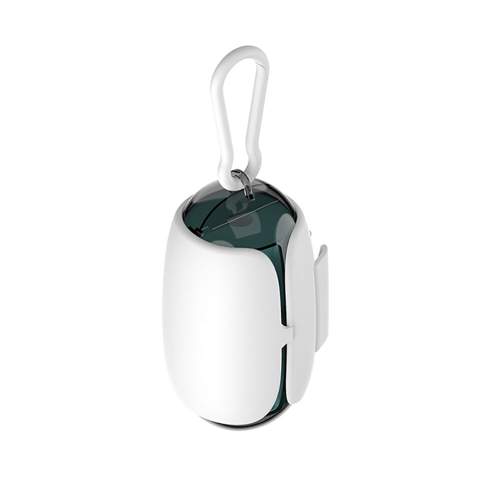 Dog Poop Bag Holder And Dispenser With Leash