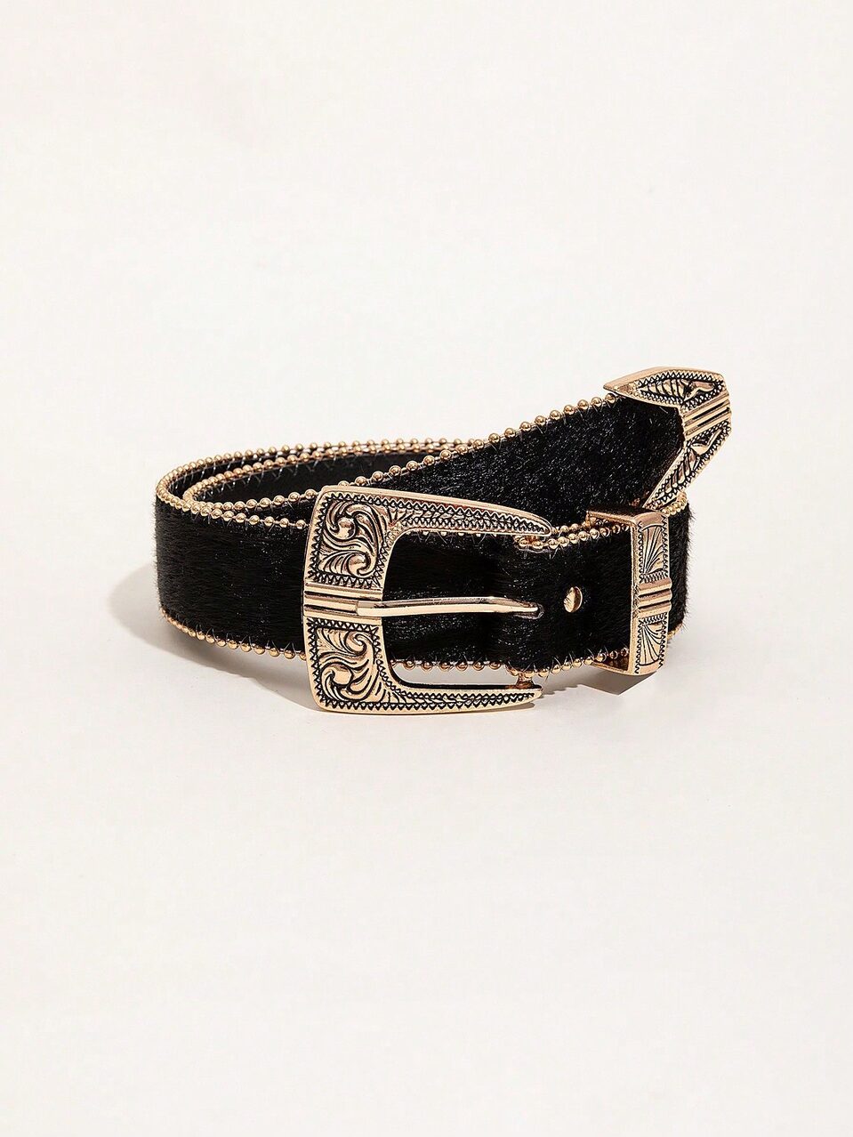Retro Pattern PU Belt Western Style Women's