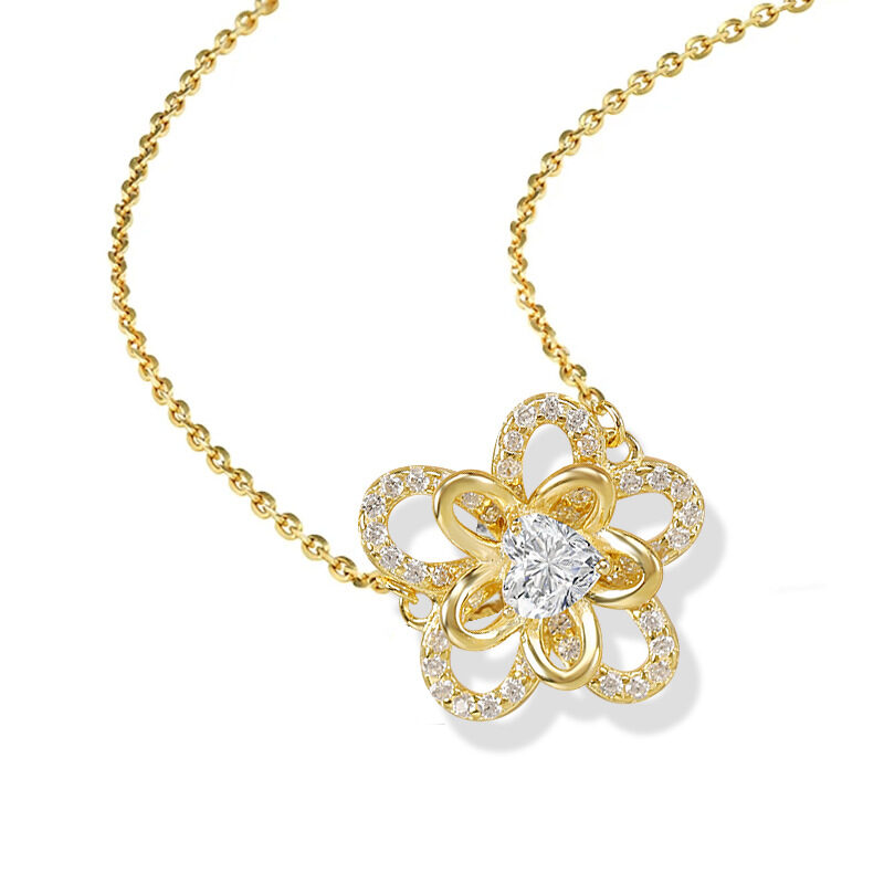 S925 Silver Necklace Sunflower