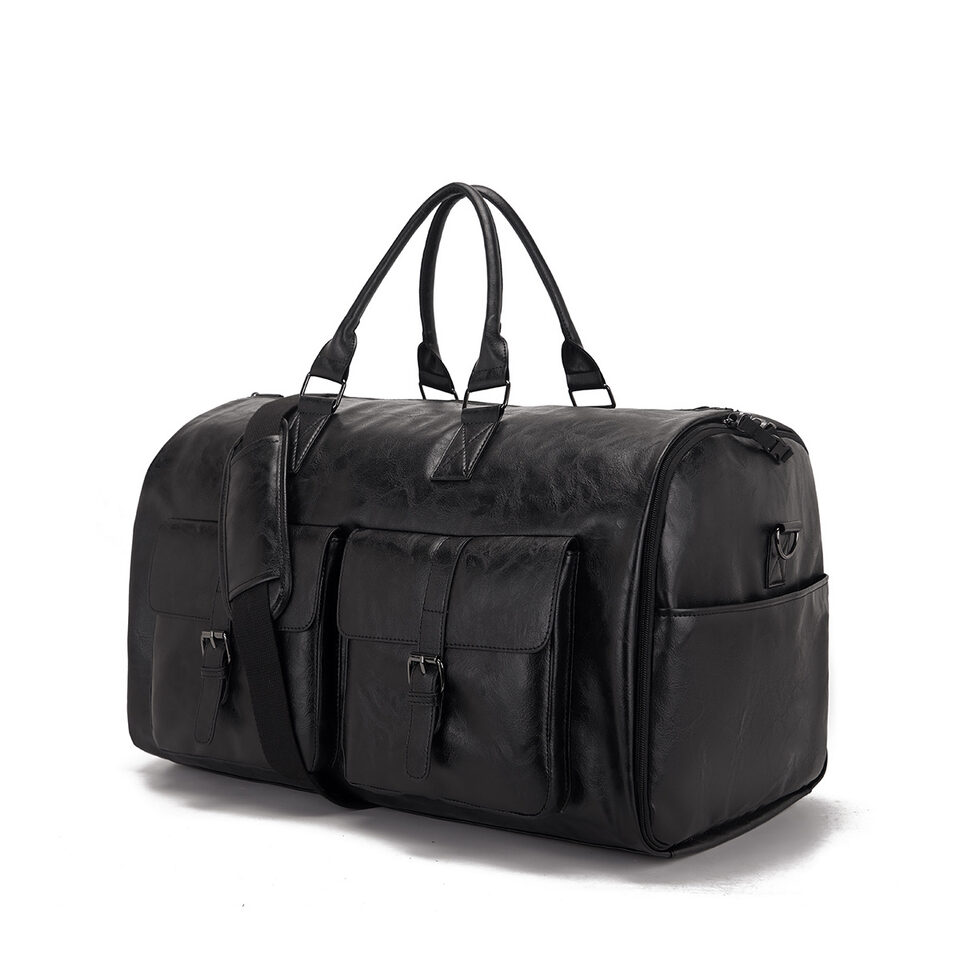 Travel Convenient Portable Garment Bag PU Leather Luggage