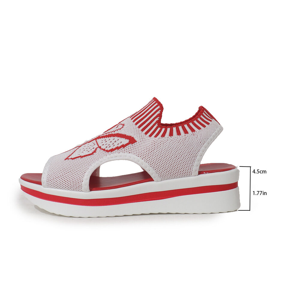 Summer Butterfly Print Sports Sandals Casual Breathable Flying