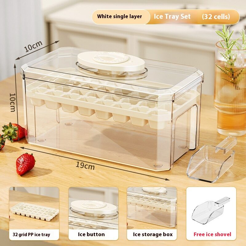PP Material Ice Mould Quick Demould Cube Tray