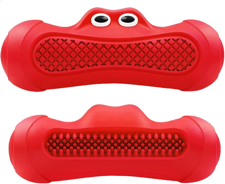 Vocal Rugby Pet Toys Natural Rubber Teething Resistant