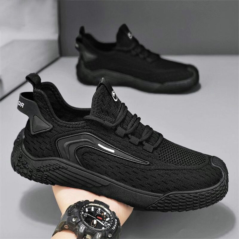 Breathable Flying Mesh Sports Shoes Casual Lightweight Lace-up