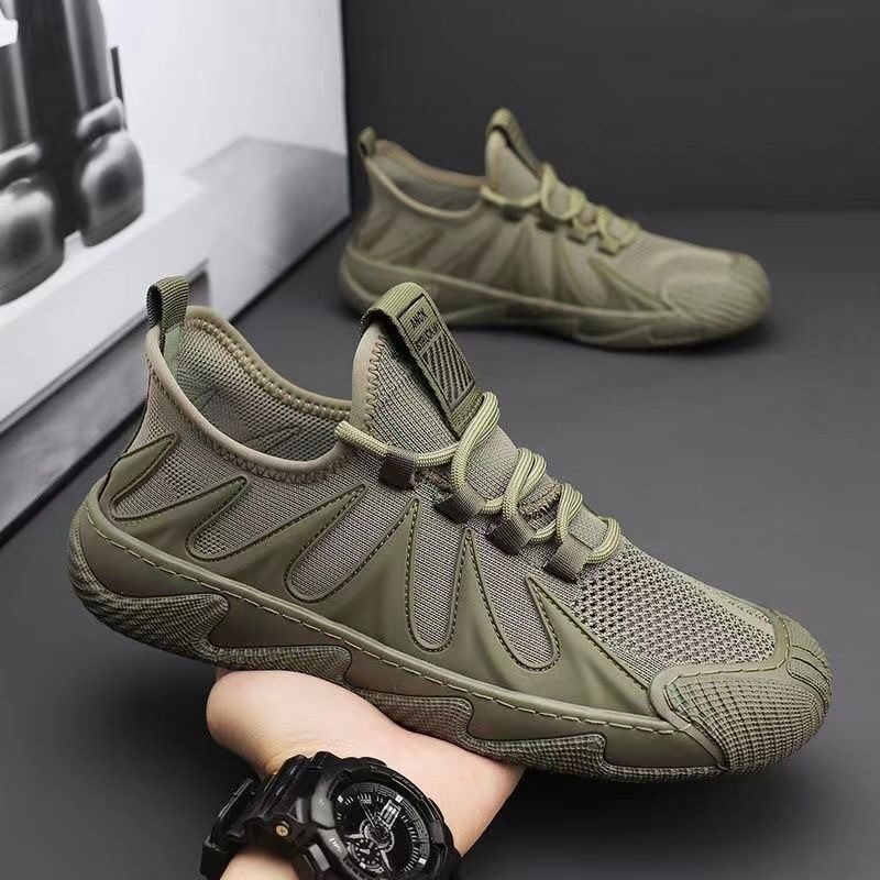 Breathable Mesh Sports Shoes Casual Lace-up Sneakers Men