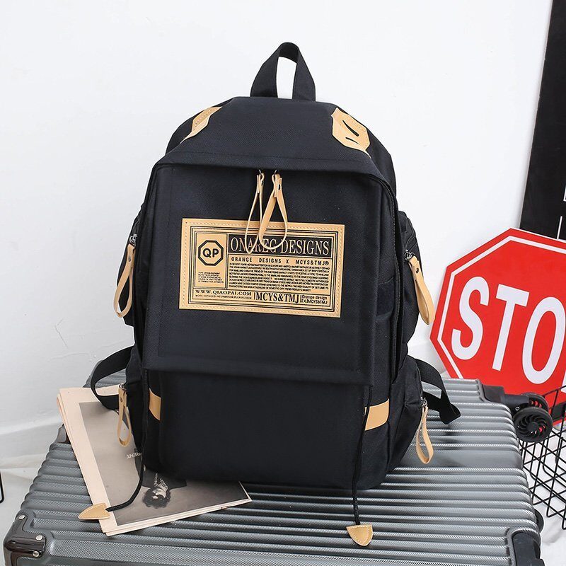 Ins Fashion Backpack Men Multi-pocket Large Capacity Travel