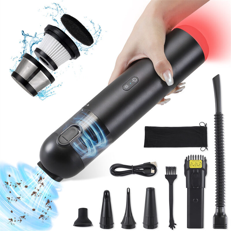 Shell Multifunctional Car Vacuum Cleaner 10kPa Outdoor Suction