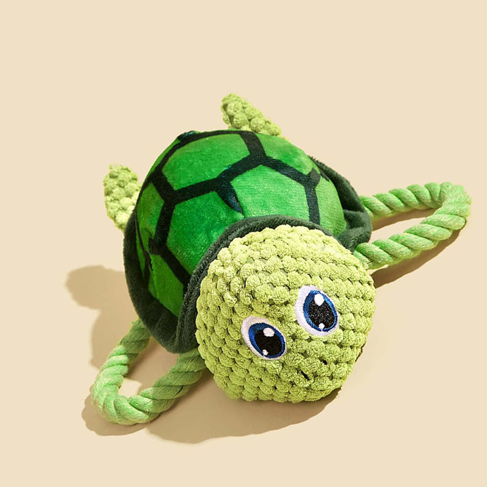 Pet Toys Turtle Shaped Dog Chewing Interactive Stuffed