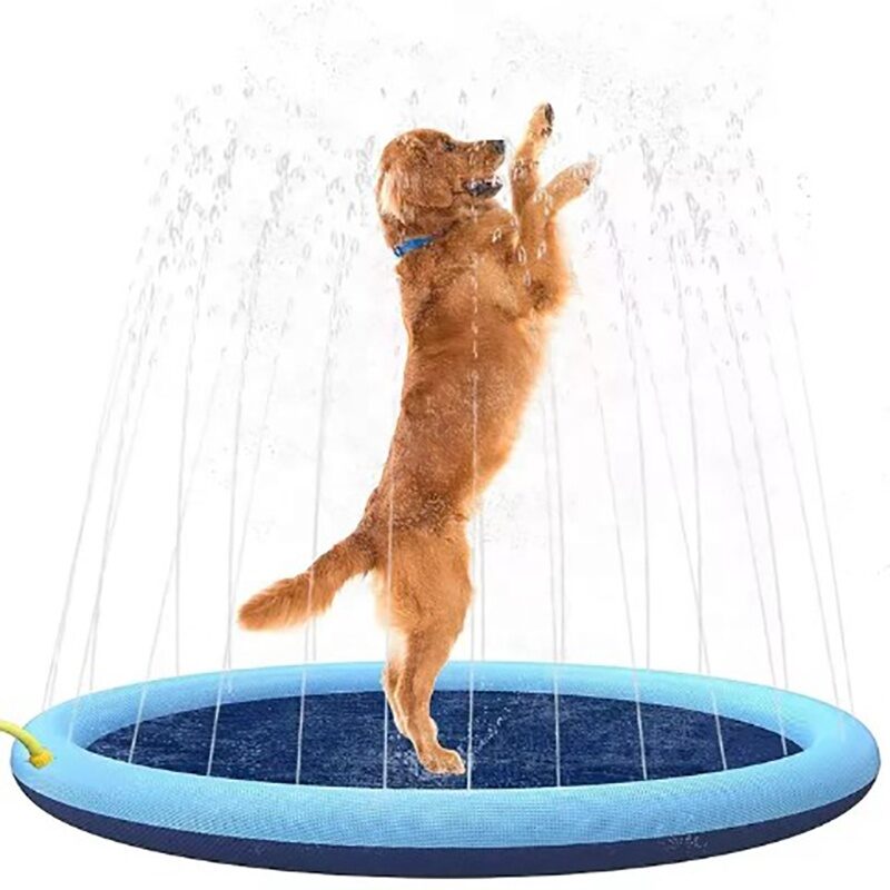 Dog Sprinkler Outdoor Toys Swimming Mat Anti-Slip Pool