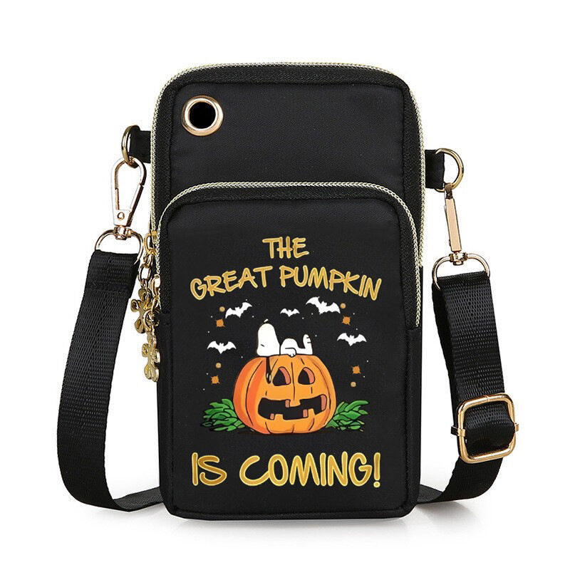 Halloween Pumpkin Pattern Phone Bag Coin Wallet Cute