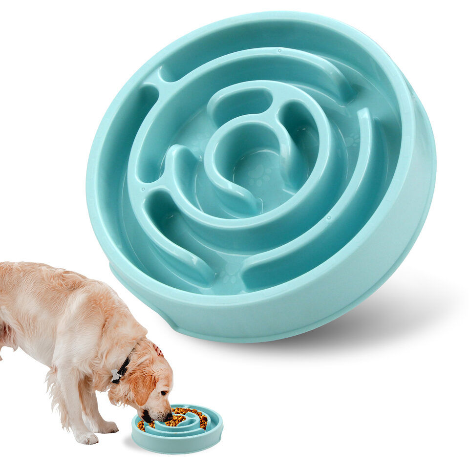 Slow Feeder Dog Bowls Silicone Puzzle Bowl