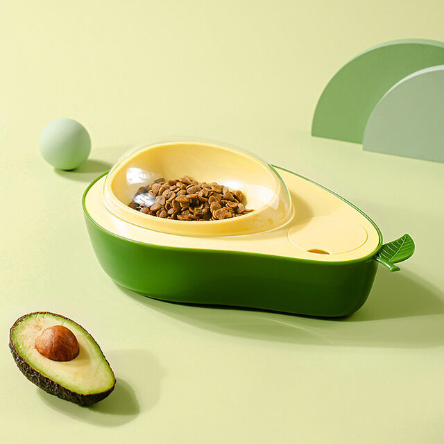 Automatic Drinking Water Bottle Pet Feeder Avocado Shape