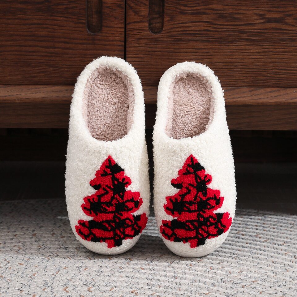 Christmas Tree Home Slippers Fashion Non-slip Floor Bedroom