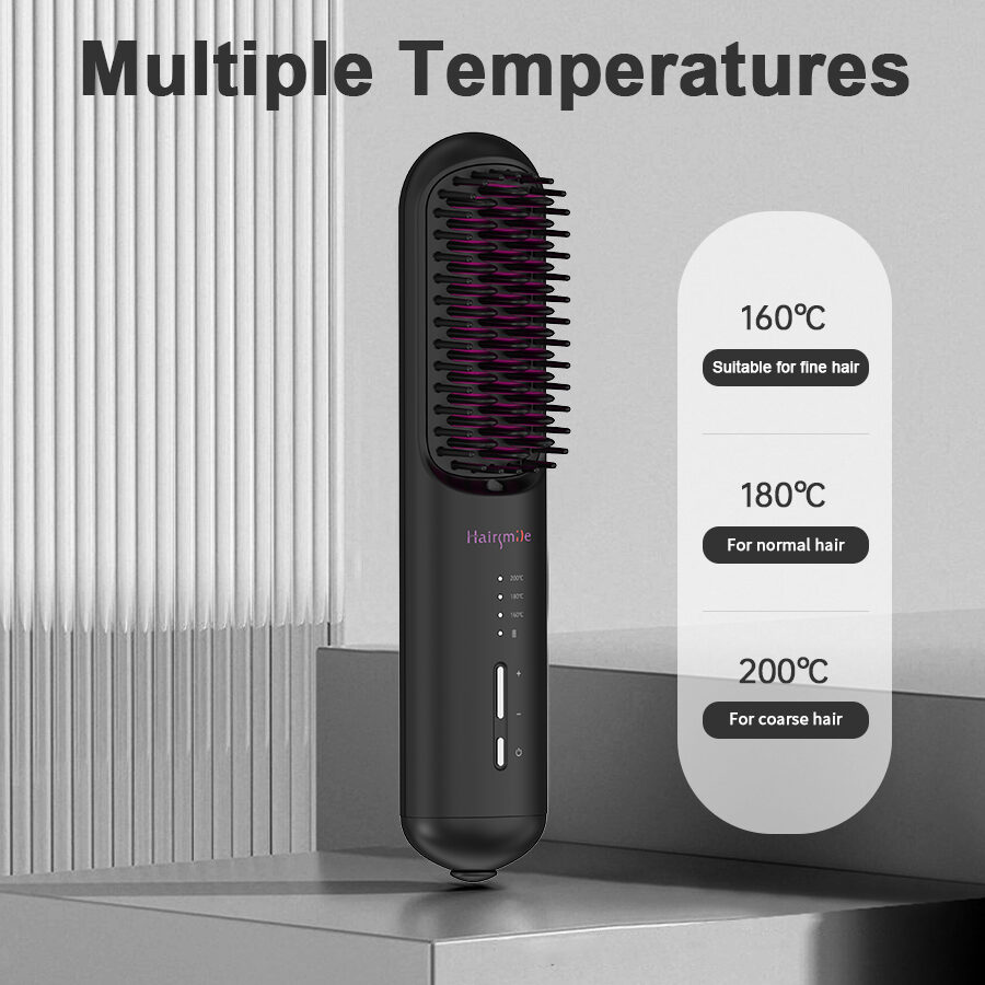 Portable USB Rechargeable Cordless Men Beard Hair Straightener