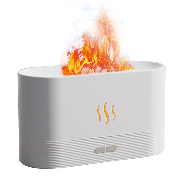 180ML USB Fragrance Essential Oil Diffuser Simulation Flame