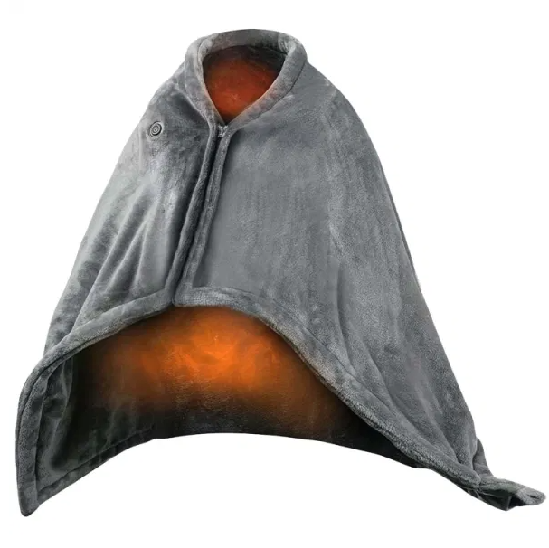 59 Plus 31in USB Heated Blanket Electric Poncho