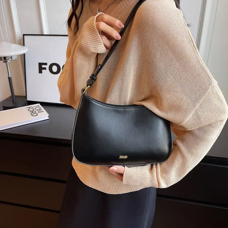 Red Underarm Shoulder Bags For Women New Texture