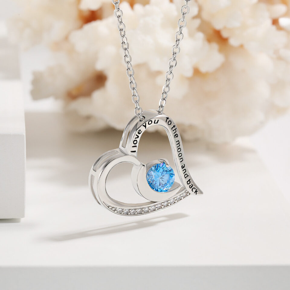 Love Necklace With Rhinestones And Letters Fashion Personality