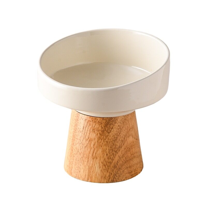 Cat Ceramic Bowl Puppy Dogs Food Water Dish