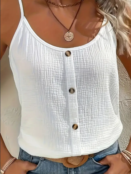 Vibrant Solid Color Cami Top - Sleek Sleeveless