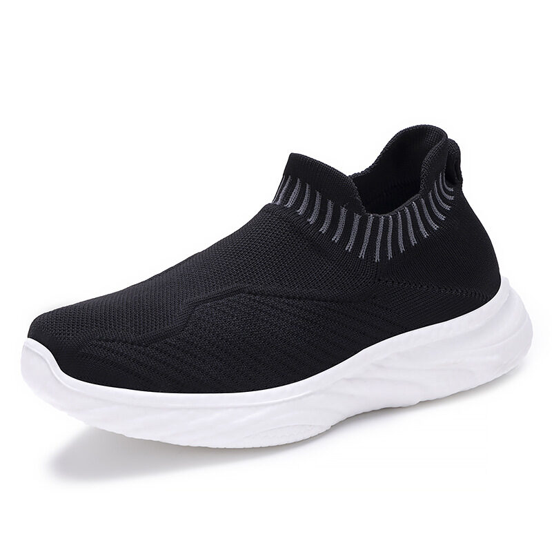 Striped Flat Sneakers Fashion Lightweight Breathable Socks Flats