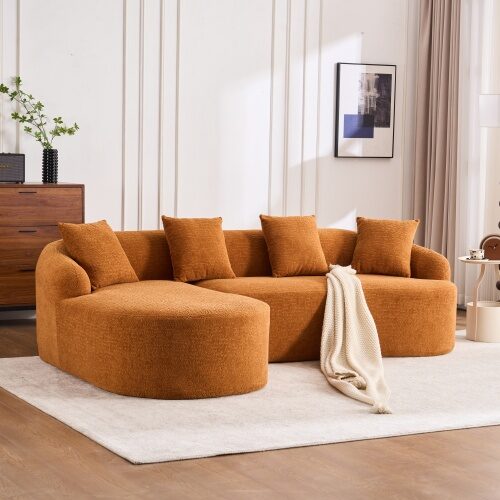 Ly-022 Grey Compression Sofa Combining Chaise Longue