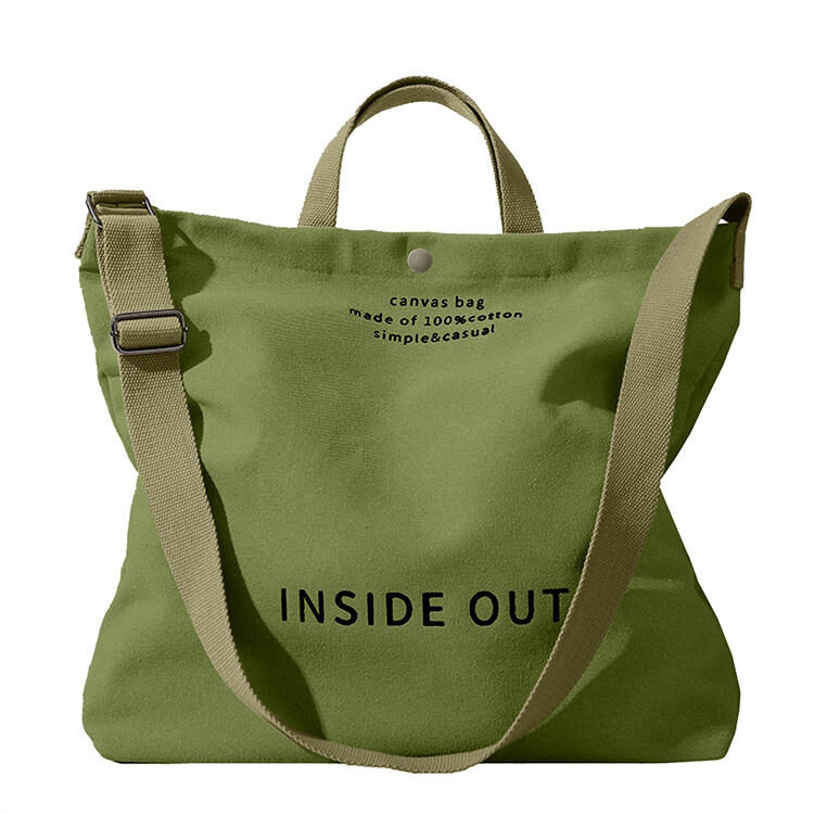 Large Capacity Shopping Bags Woman Black Canvas Tote