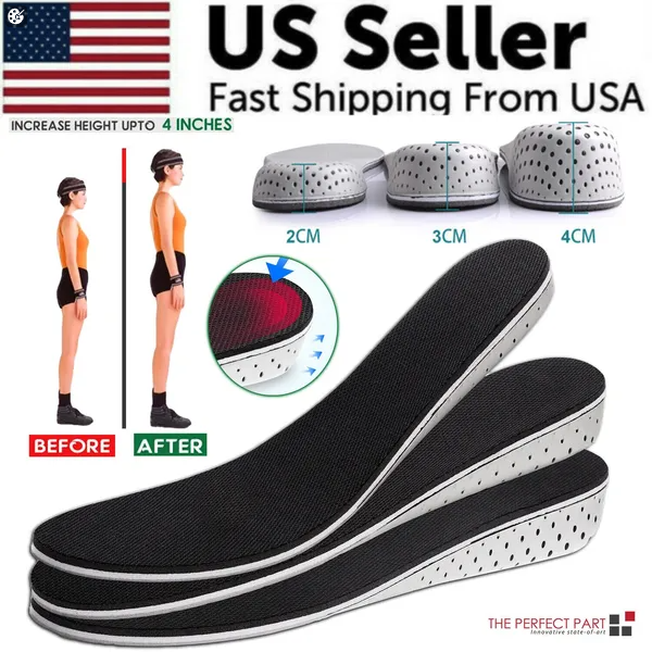 Men Women Invisible Height Increase Insoles Heel Lift