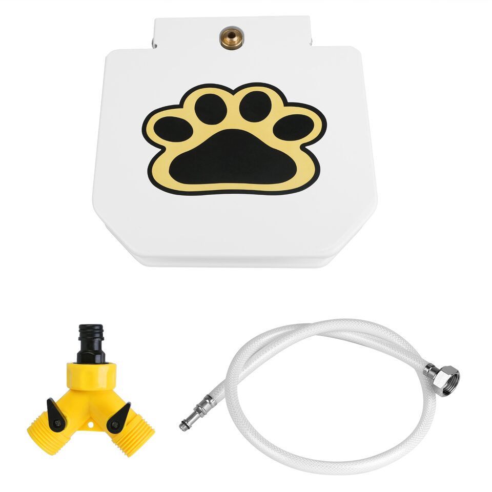 1Pc Dog Water Fountain Outdoor Pet Dispenser Step-on
