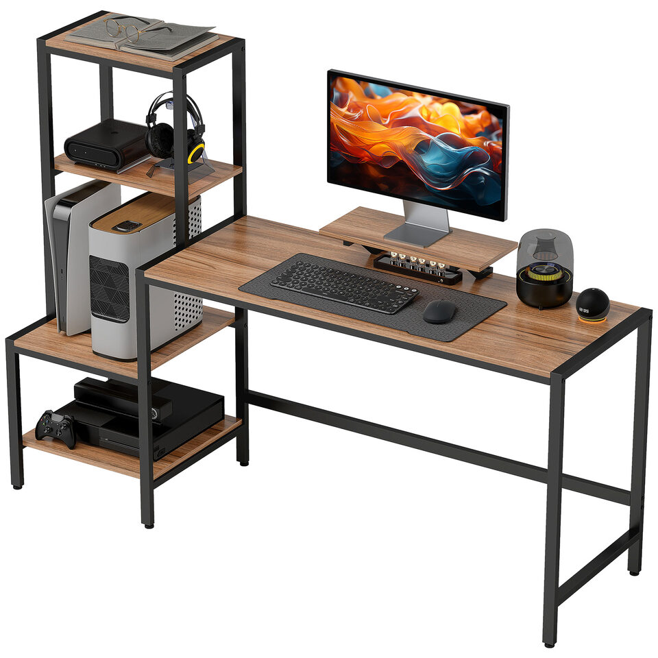 67 CPU Desk With Monitor Stand