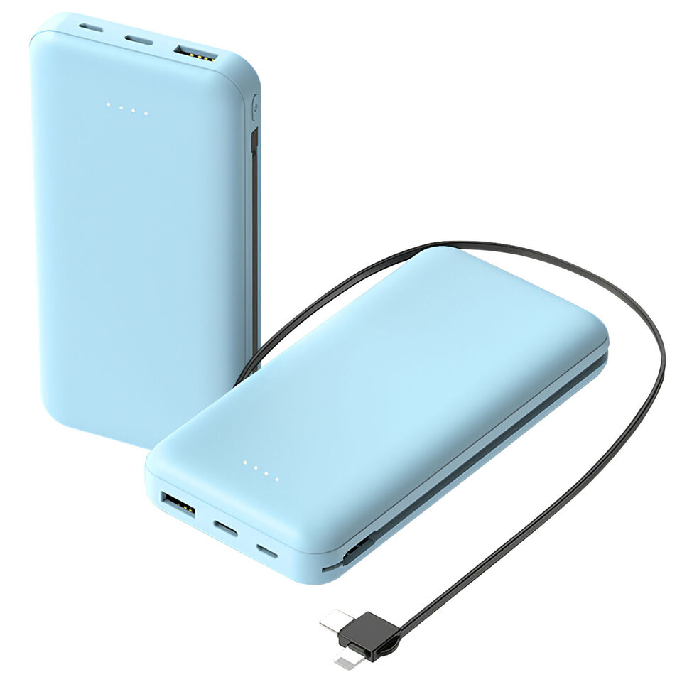 1Pc 10000mAh Power Bank Portable Phone Charger External