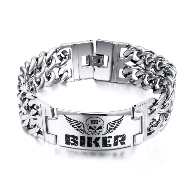 Vnox Biker Bracelets Men''s Jewelry 316L Stainless Steel