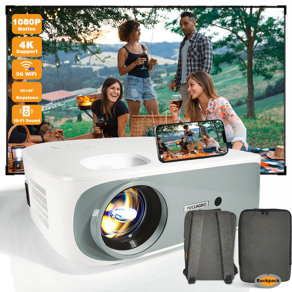 4K 5G Bluetooth Projector 4D Keystone Correction Native