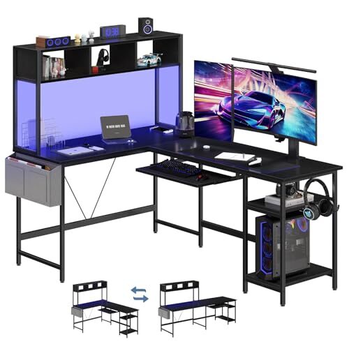 L Shaped Gaming Desk 67