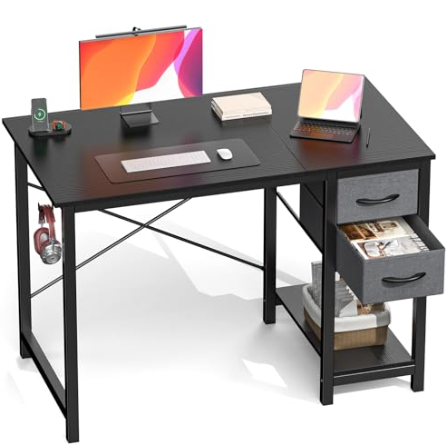 The Computer Desk Has Drawers