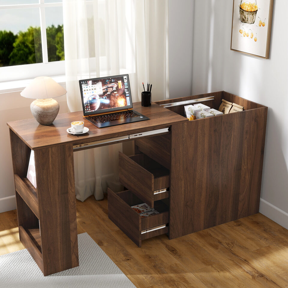 Computer Desk With Drawers
