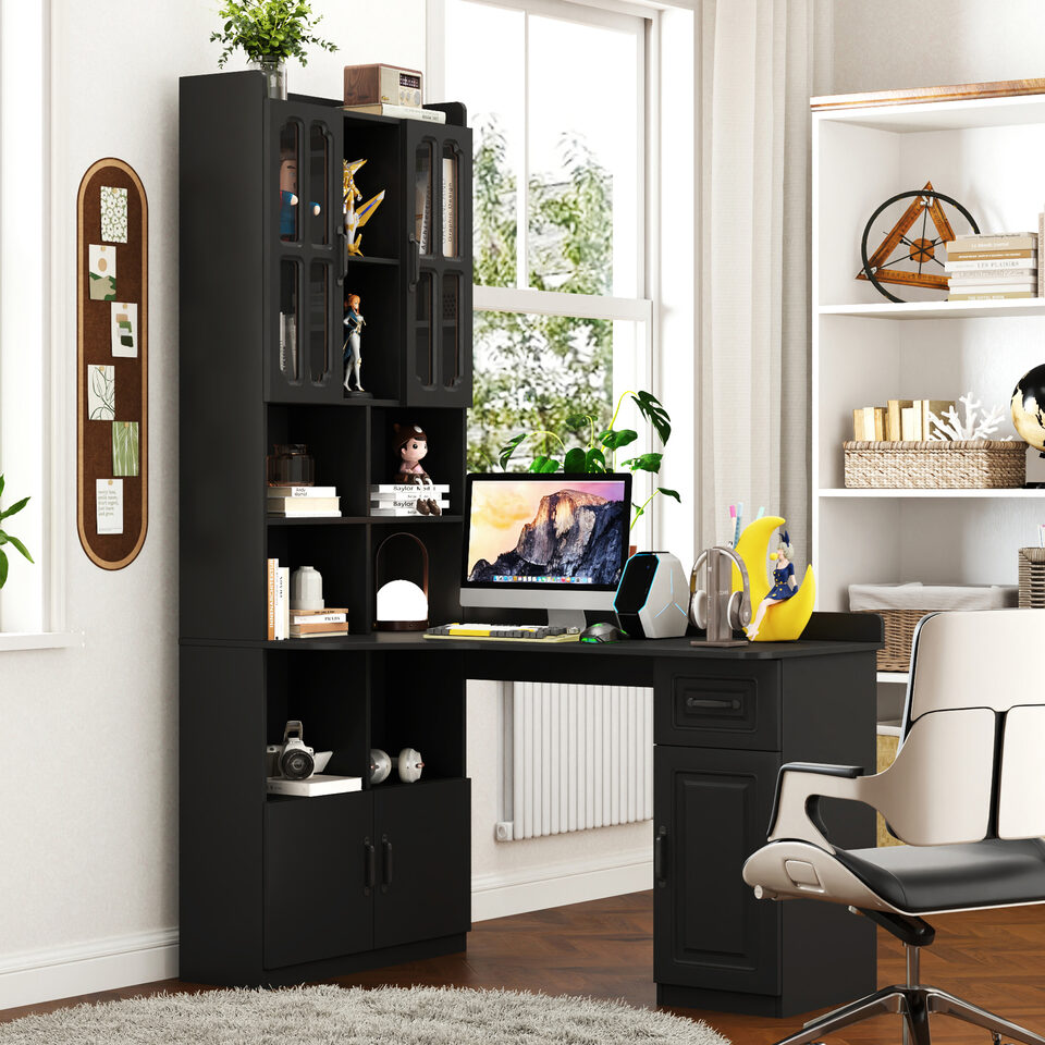 L-Shaped Corner Computer Desk For Home Office