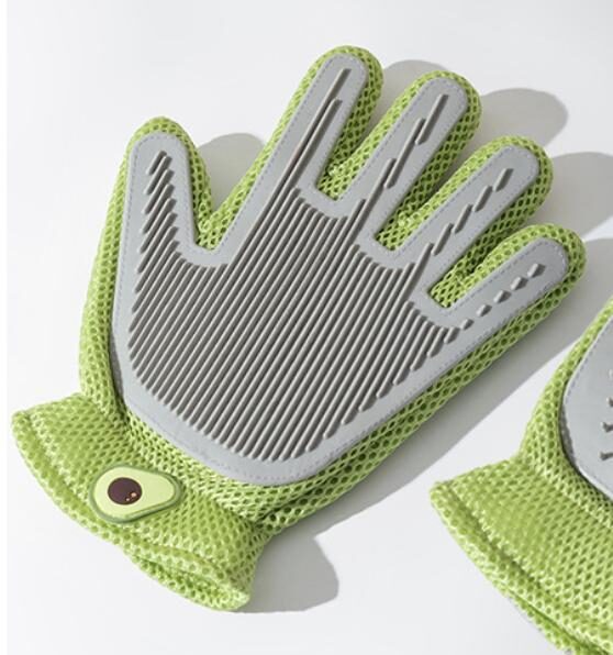 2-in-1 Pet Grooming Gloves & Brushes For Cats