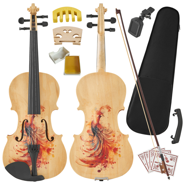 Professional 4/4 Full-Size Violin - Premium Sound