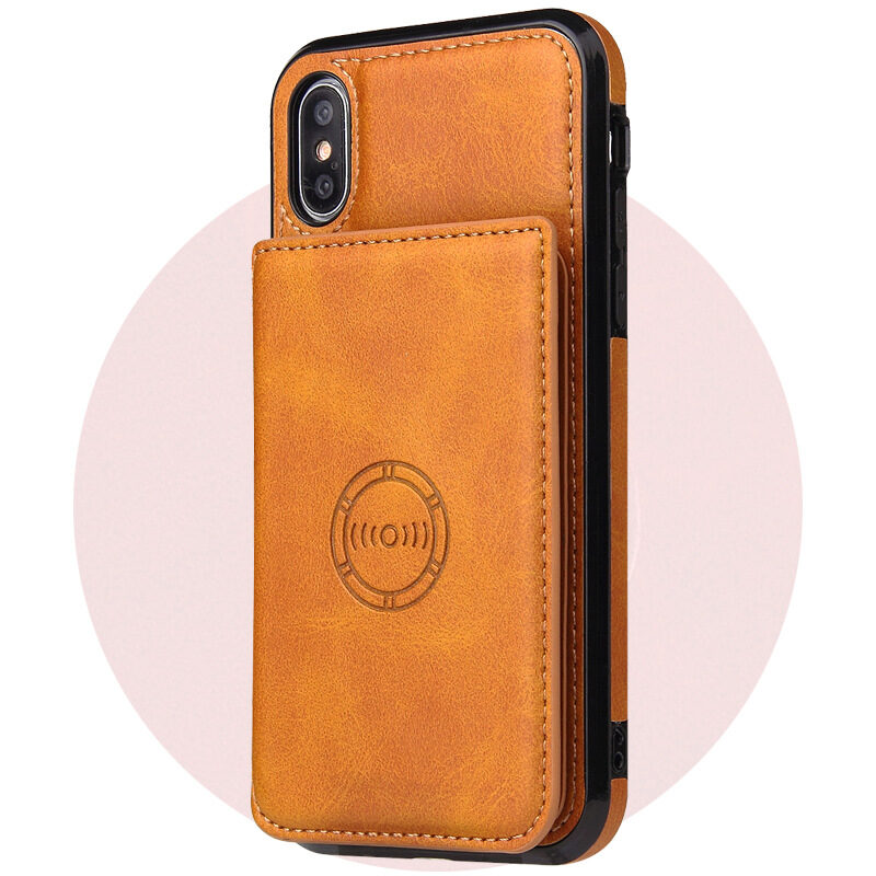 Card wallet leather case phone