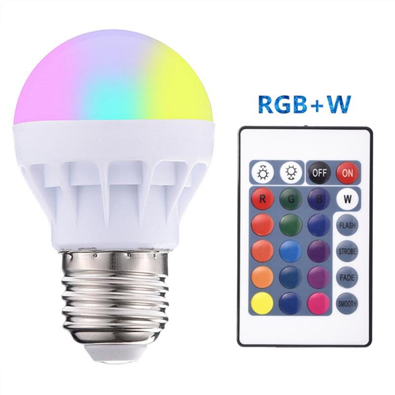 Colorful led bulb light rgb 3w full color