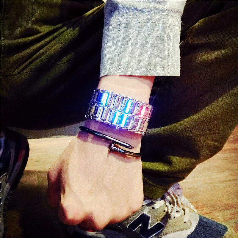 Creative LED Light Men Women Digital Wristwatches Style
