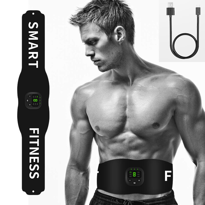 Fitness belt muscle stickers