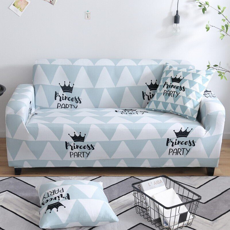 Printed sofa cushion cover