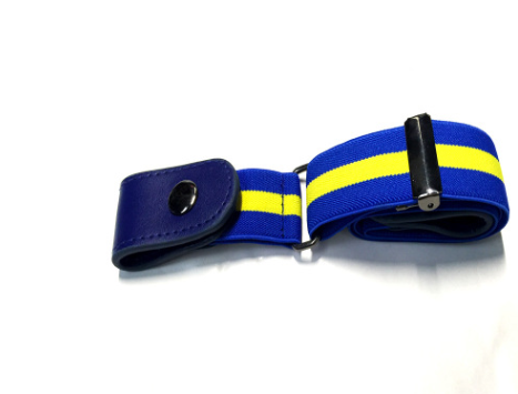 Leather Slim Stretch Invisible Belt Jeans Simple Joker