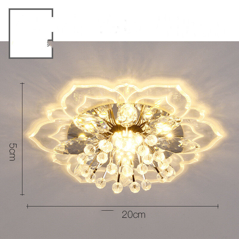 Small Crystal Lamp Corridor Modern Minimalist Living Room