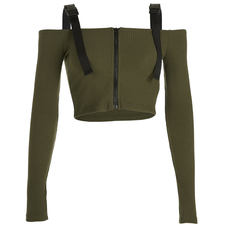 School bag buckle streamer word shoulder umbilical short