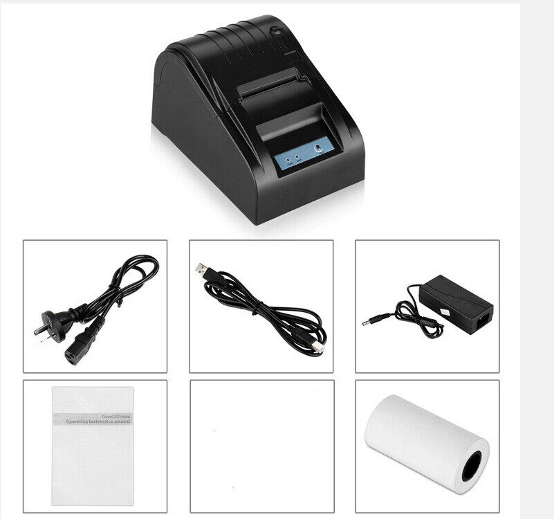Thermal printer POS-5890T supermarket cash register usb small